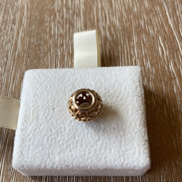 Pandora 14k Yellow Gold Openwork Gilded Cage Bead - Picture 5 of 8